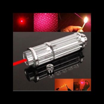 UKing ZQ-15HB 3000mW 650nm Roter Strahl Zoomfähiger 5-in-1 Laserpointer Stiftset Silber